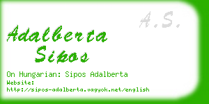 adalberta sipos business card